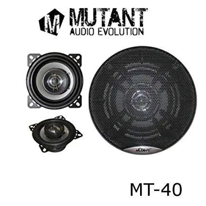 MT-40 M-Series Car Speakers 40W 2 Way Coaxial 20W RMS 10cm 4" 90dB 4oz by Mutant - Image 2