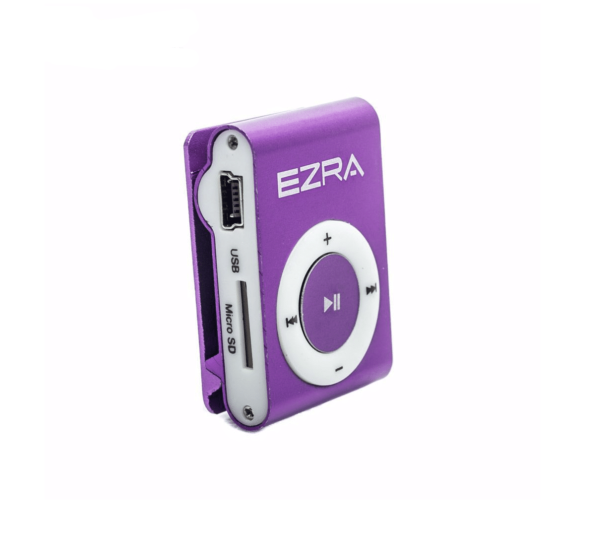 EZRA Mini MP3 USB Clip Music Player 16GB Micro SD Card Music Media