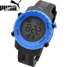 Puma Sharp Unisex Digital Watch Blue & Black PU911031001