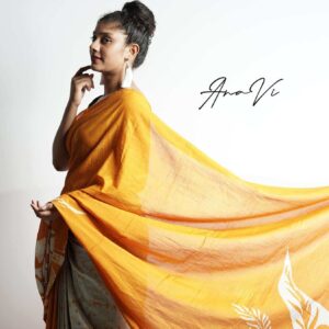 Godly sand elegance  Satin Silk Sari By Anavi