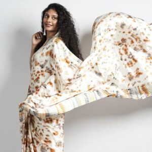 Dusty gold elegance Sari By Anavi