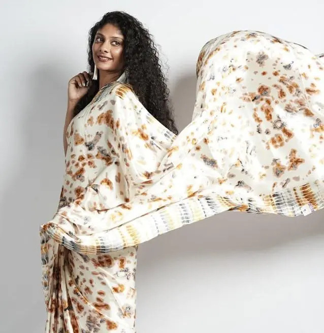 Dusty gold elegance Sari By Anavi