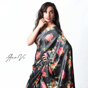 BLACK FOREST Sari By Anavi