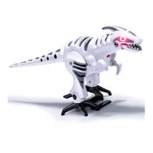 Battery Operated Model Dinosaur With Sound White DinosAur