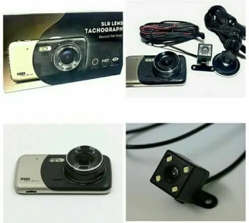 Hirix HD 1080p Front Rear Dashcam SLR Tachograph - Image 4
