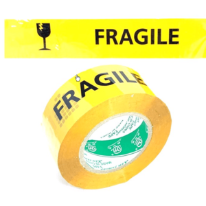 Fragile Tape Brown Pack Of 5 5.3M X 5.5M X 250M