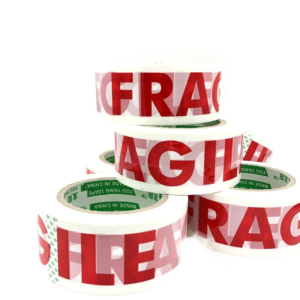 Fragile Tape White Jumbo Pack Of 4 100M