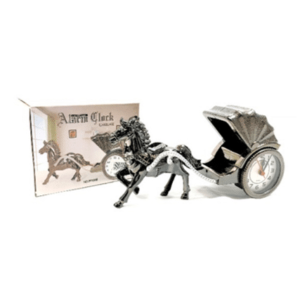 Table Clock Horse Bugy