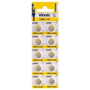 10 x AG9 Genuine Vinnic Watch Batteries L936 LR936 LR45 Alkaline