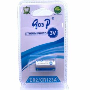 CR2/CR123A 3V GOOP Lithium Battery 3V Rechargeable Battery GODP 3V