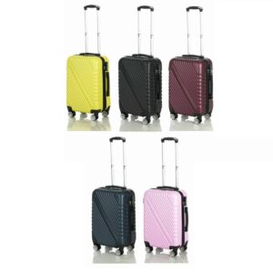 Cabin Hand Luggage Suitcase Ryanair 4 Doubled Wheeled ABS Travel Case