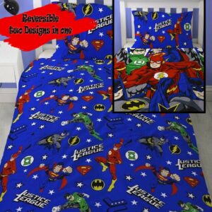 Justice League 'Inception' Single Reversible Duvet Cover Set - Batman Flash