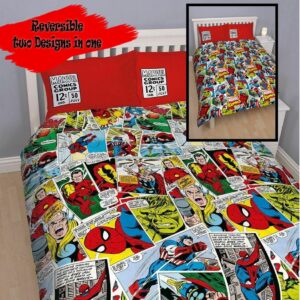 Disney Marvel Comics 'Justice' Reversible Double Duvet Cover Set