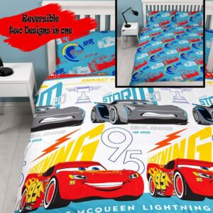 Disney Pixar Cars 3 'Lightning' Double Reversible Duvet Cover Set