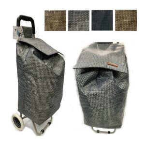 Shopper Lightweight 2 wheel Large Shopping Trolley Shopping Cart Grocery Bags D2