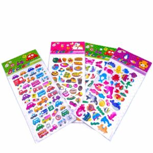 3D Decorative Stationery Stickers Scrap Booking DIY Diary Album Stick Label - Vehicles/Butterflies/Fishes & Foods