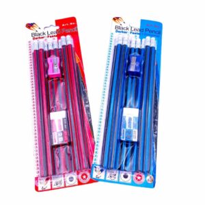 Black Lead Exam Grade Drawing Pencil With Eraser - 12 Pencils & Cutter
