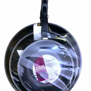 Prima 3 PCS Non-Stick Stainless Steel Frying Pan Set - Size 20cm|25cm|30cm