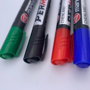 PERMA Permanent Brush Tip Markers Pens - 4 Pens In One Pack - Rock Glass Painting Art Cards