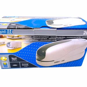 Rapid 20E Economy Electric 10mm Stapler | Staple up to 20 sheets - Grey/ Black