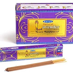 Satya NATURAL SANDAL (Lavender) Satya Natural Incense Sticks15g BOX of 12 Packets