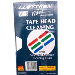LLOYTRON VHS Video Cassette Tape Head Cleaning System |NON MAGNATIC|NON ABRASIVE