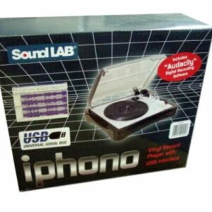 SoundLAB Iphono Vinyl Record Player With USB Turntable | With AUDACITY Software