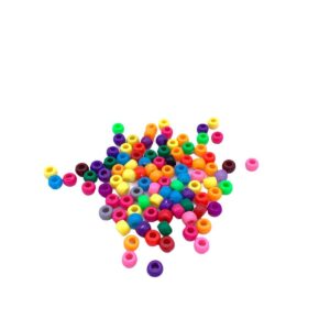 Colourful Bands - 200 Pcs | Mini Pony Beads Mixed Neon |For Dummy Clips