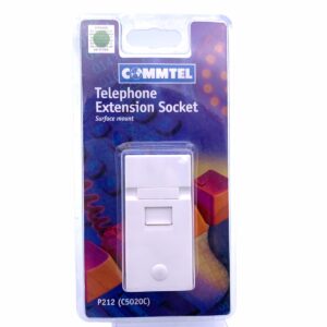 COMMTEL Telephone Extension Socket | Surface Mount | P212 ( C5020C )