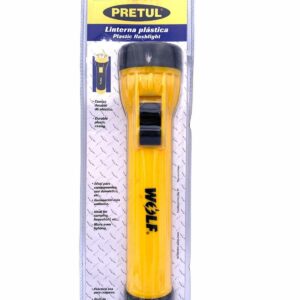 PRETUL Plastic Flashlight | Workshop Flashlights | yellow Colour | LI3D-P
