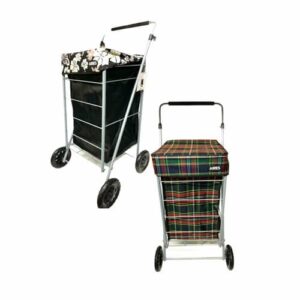 Deluxe Shopping Trolley Folding-Size 93 x 50 x50 Cm | 4 Wheel | Water Proof
