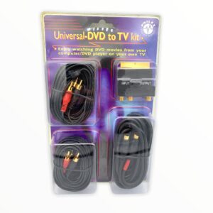 Philex Universal DVD to TV Kit | Three 5M Leads & One S- Video Adapter