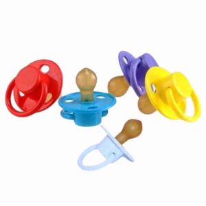 Baby Dummies Latex | Baby Soothers Dummies | Purple, Yellow, Red, White