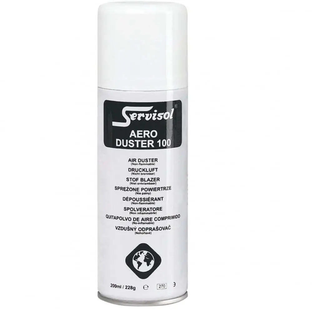 Servisol Super Aero Duster 100 | Aerosol Spray | Dust & Dirt Remover - 200ml