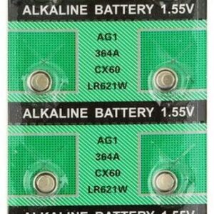 James Ralston Button Cell Batteries | 10pcs in 1 Pack| AG1 364 SR621SW TR621SW CX60 621 SR60 LR60 Button Cell Coin | Battery for Digital Cameras Clock Watch
