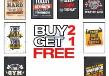 MOTIVATIONAL GYM POSITIVE INSPIRATIONAL QUOTE PRINT POSTER- Set 3 | A4 &A3 | BUY 2GET1 FREE