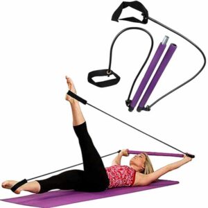 Portable Pilates Bar Kit & Resistance Band Set | Adjustable Pilates Exercise Stick