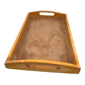 Natural Wooden Bamboo Platters Tray |Lightweight | With Carry Handles