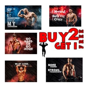 MOTIVATIONAL GYM POSITIVE INSPIRATIONAL QUOTE POSTER- Set 1 | A4 & A3 | BUY 2 GET 1 FREE
