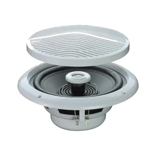 e audio White 5" 80W 2-Way Moisture Resistant Ceiling Speakers |audio solutions - Image 2