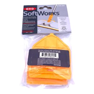 OXO Soft works Floor Duster Scuff Remover Refill | Non Scratch Rubber | Pack of two