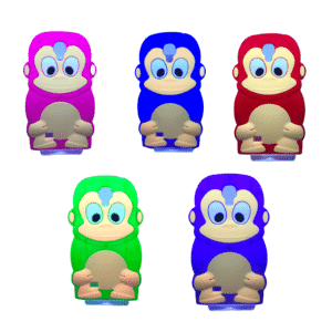 Silicone Phone Case Cover - Samsung S4 i9500 |  Kids Fun 3D Monkey Cover