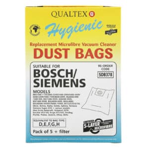 qualtex SDB378 |Bosch Siemens D E F G H Vacuum Dust Bags