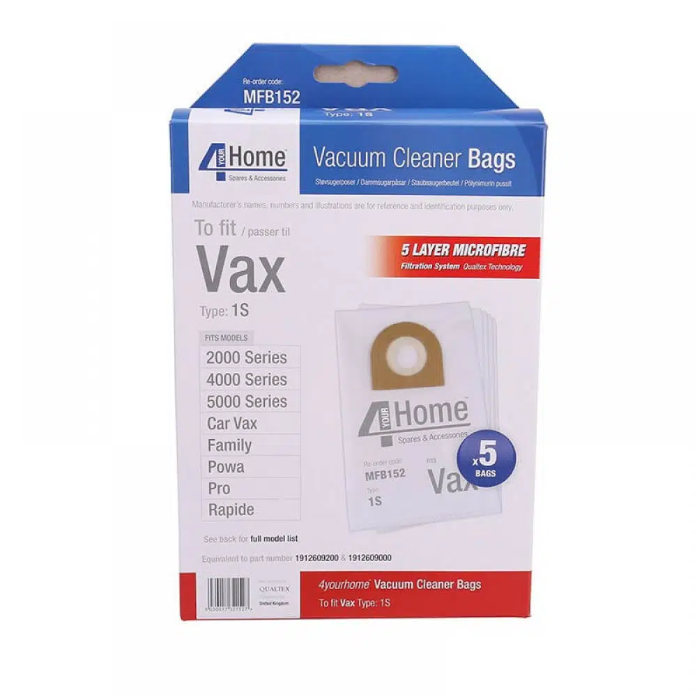 qualtex MFB152 | Vacuum Dust Bags | Micro Fibre Dust Bags| Pack Of 5