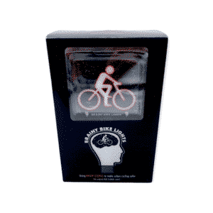 Bike Lights Rear (BACK RED) Cyclist Symbol Lights The Original Brainy Rear With 2 AA Battery