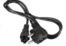 EU Europe C5 Cloverleaf Power Supply Adapter Mains Cable For Laptop 1.8M Long